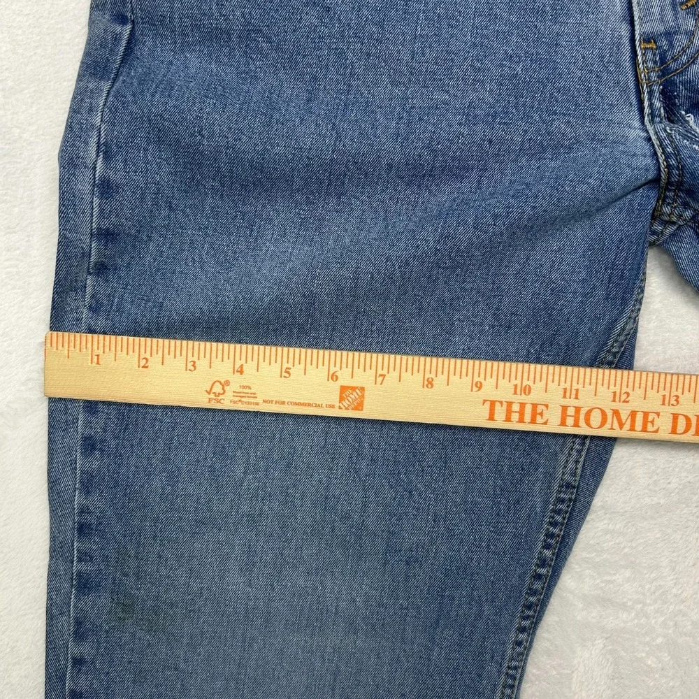 Levi's 550 Jeans Men Blue Denim Pockets Classic Straight Zip Fly 35X29.5 - Flaws
